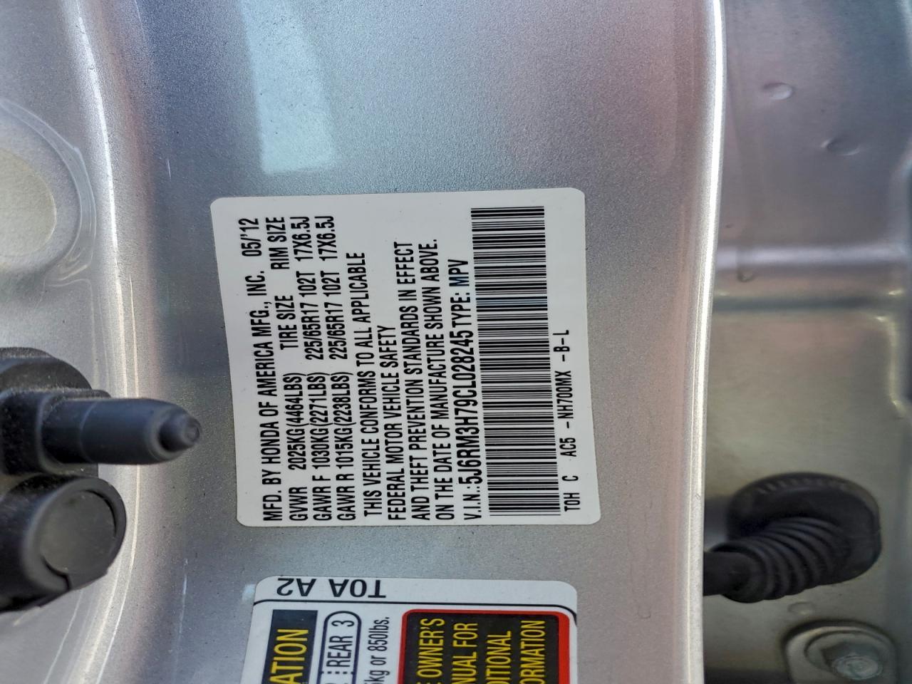 2012 HONDA CR-V