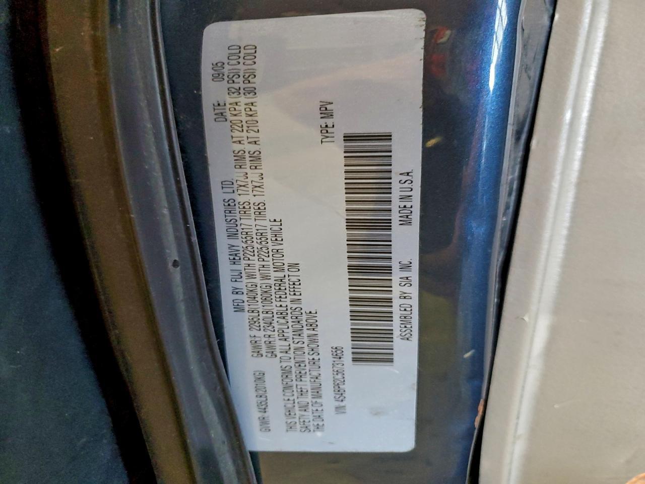 2006 SUBARU Legacy