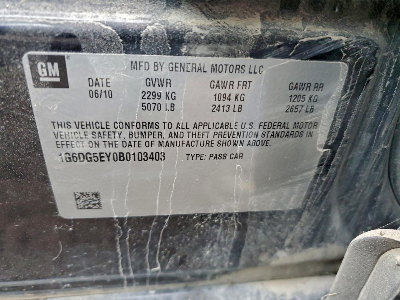 2011 CADILLAC CTS