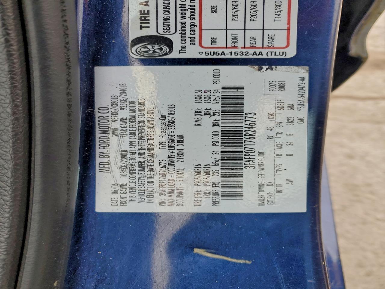 2006 FORD FUSION