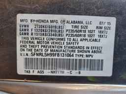 2015 HONDA ODYSSEY