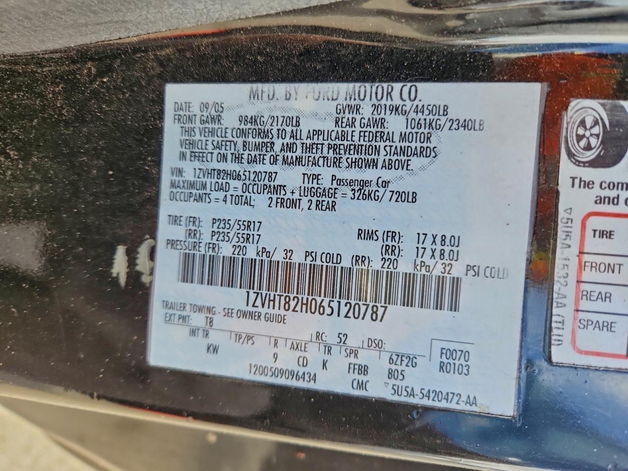 2006 FORD MUSTANG