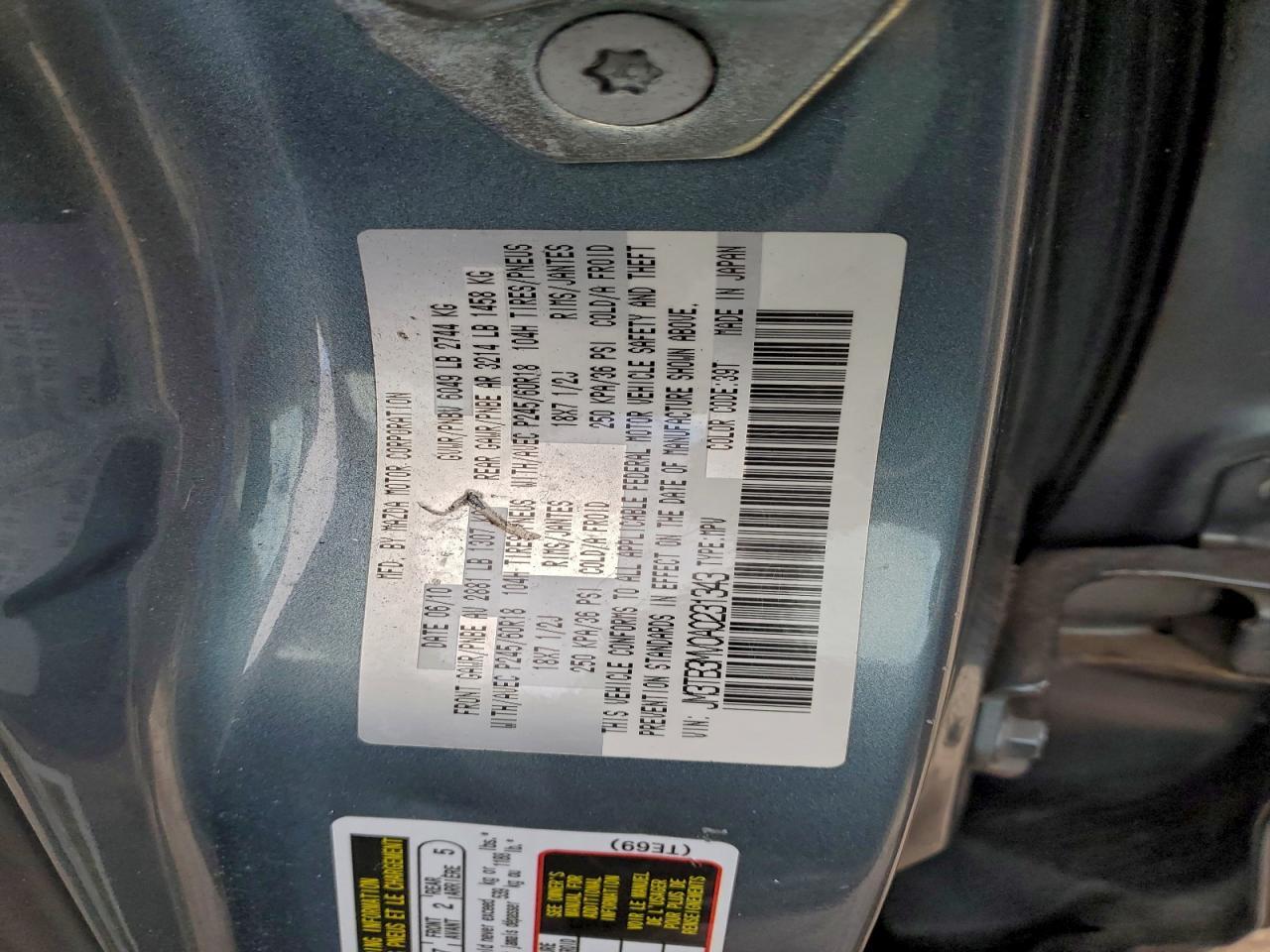 2010 MAZDA CX-9
