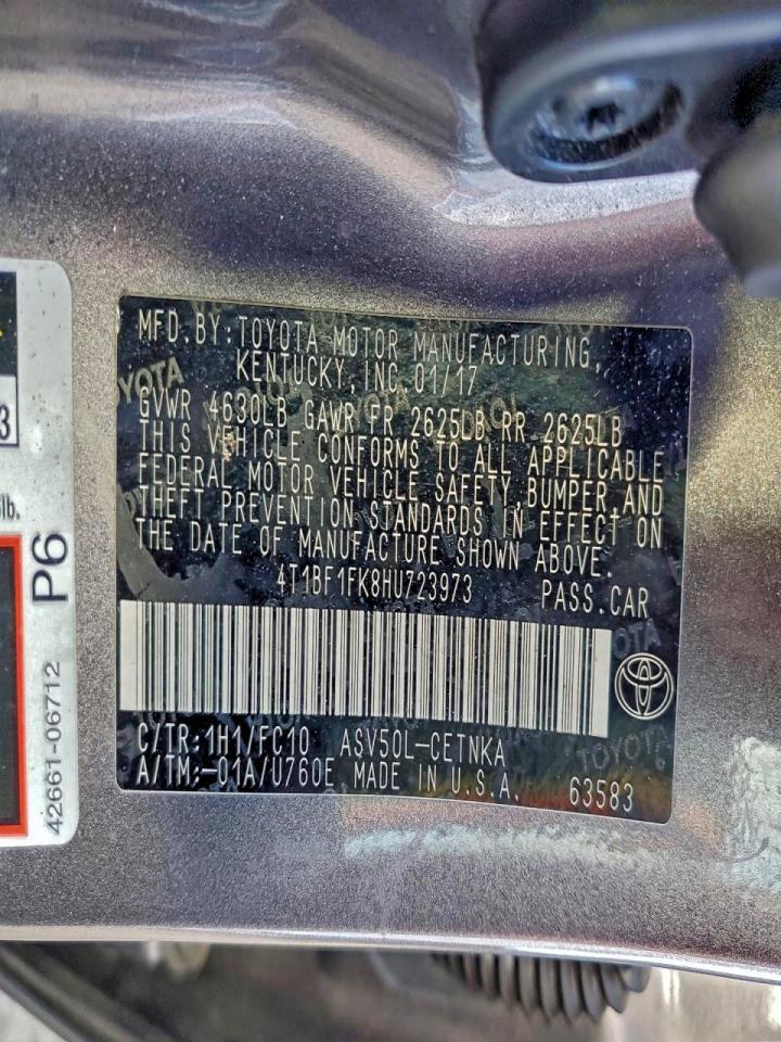 2017 TOYOTA CAMRY