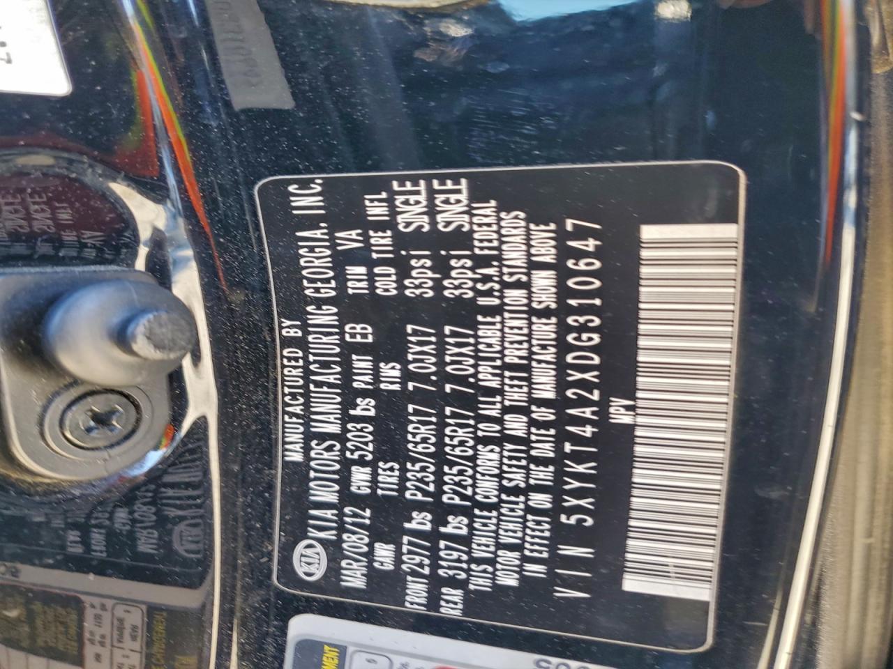 2013 KIA SORENTO