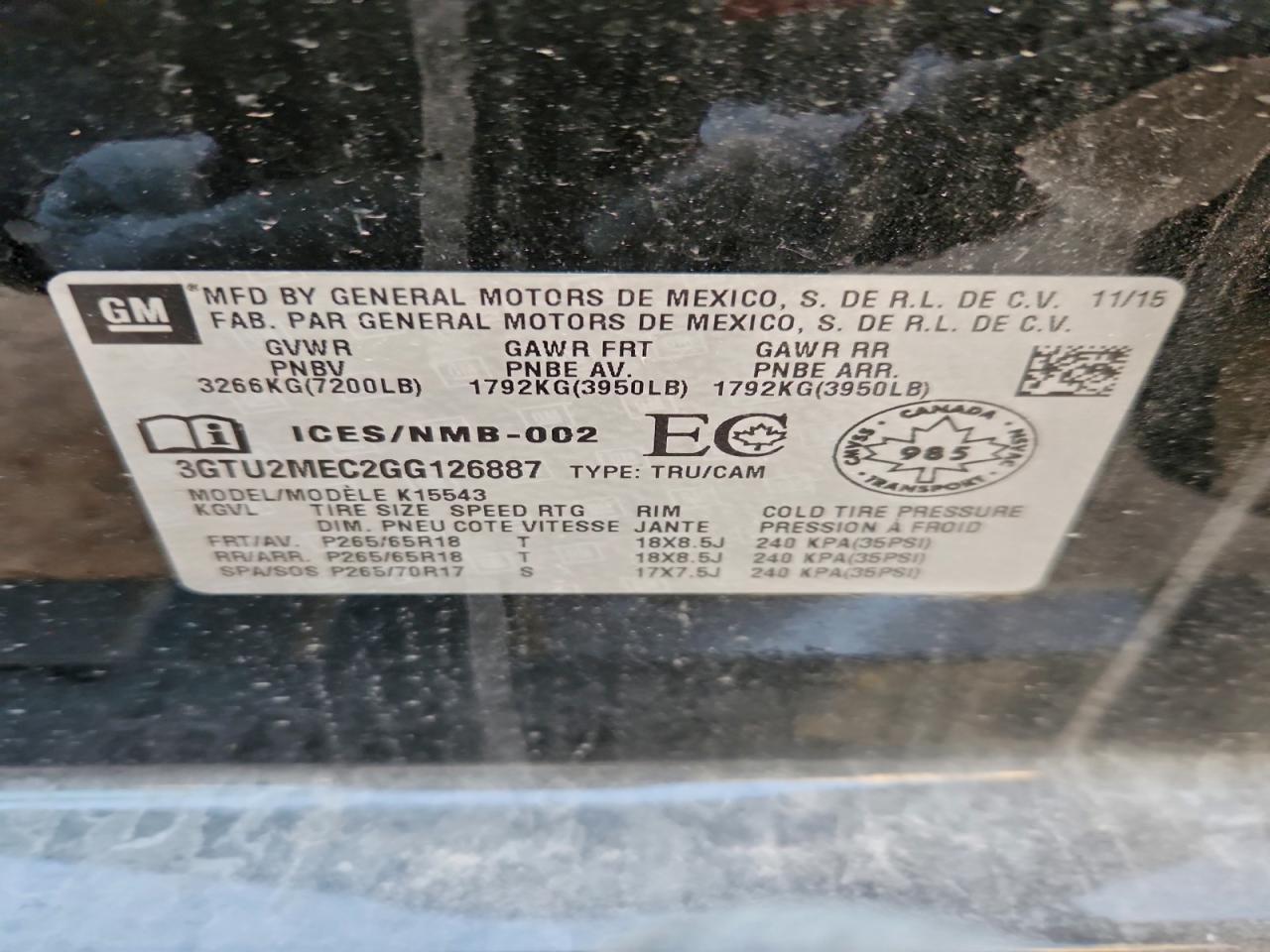 2016 GMC Sierra
