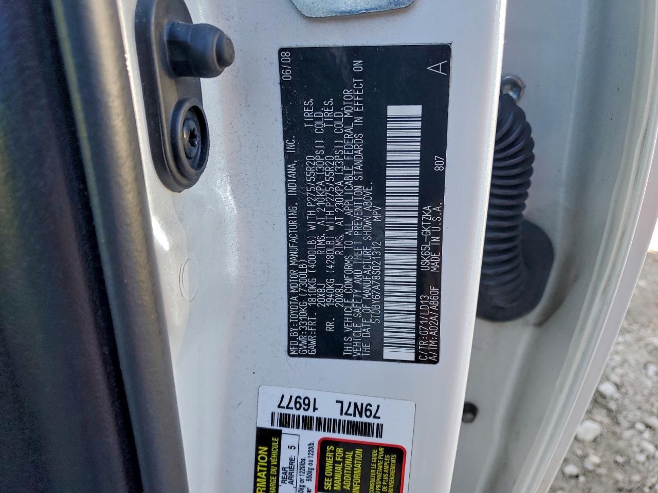 2008 TOYOTA Sequoia