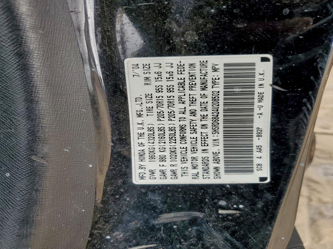 2004 HONDA CR-V