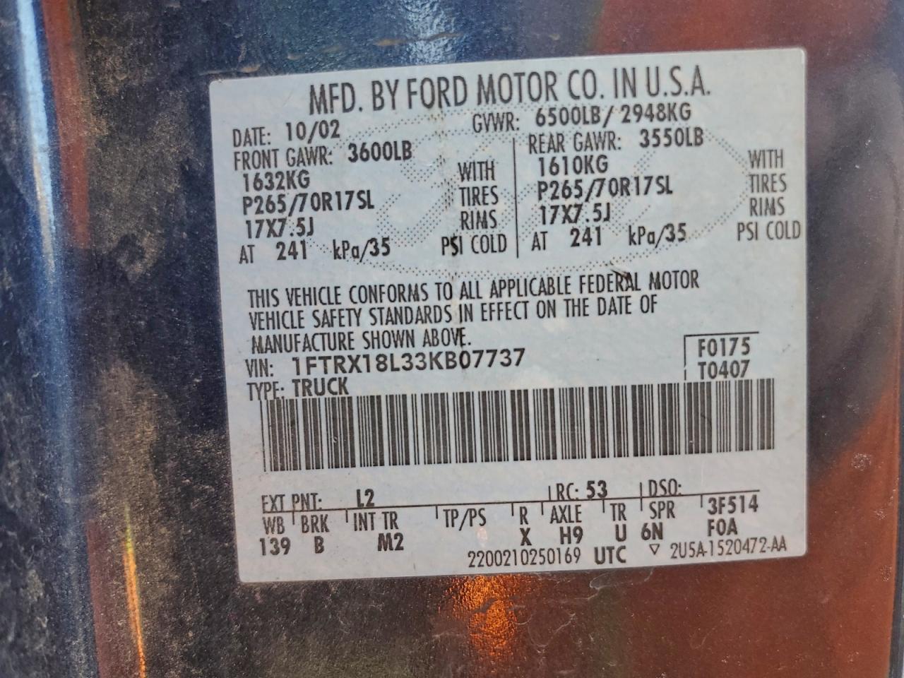 2003 FORD F-150