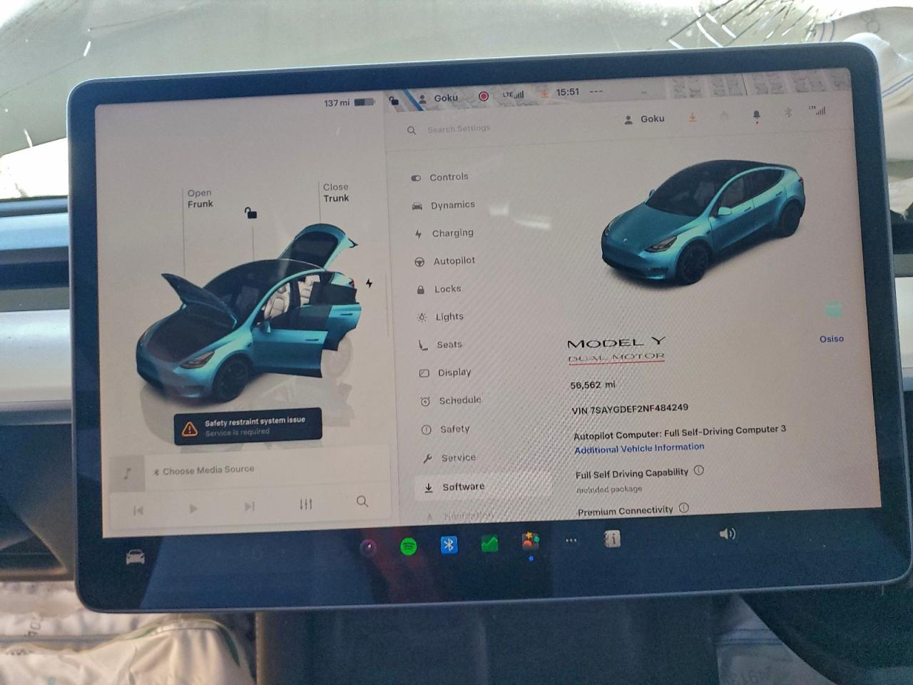 2022 TESLA MODEL Y