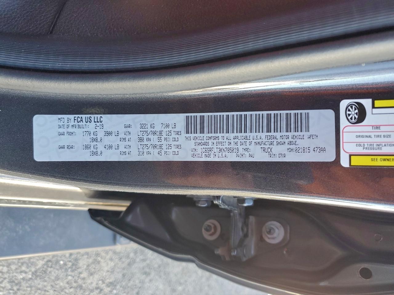 2019 RAM 1500