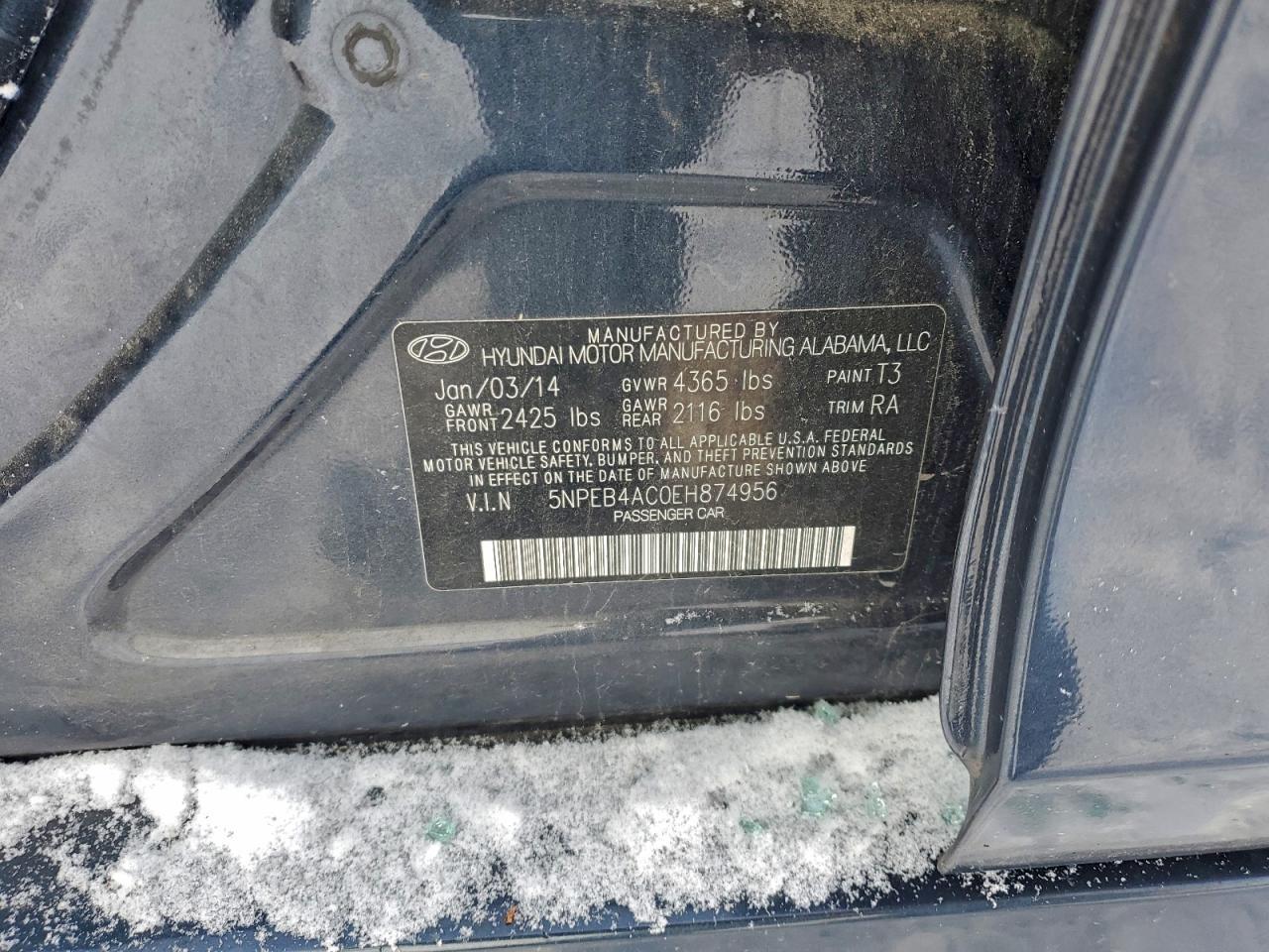 2014 HYUNDAI SONATA