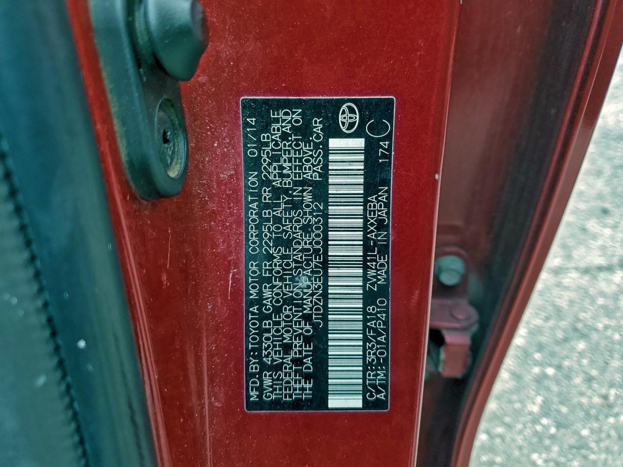 2014 TOYOTA PRIUS V