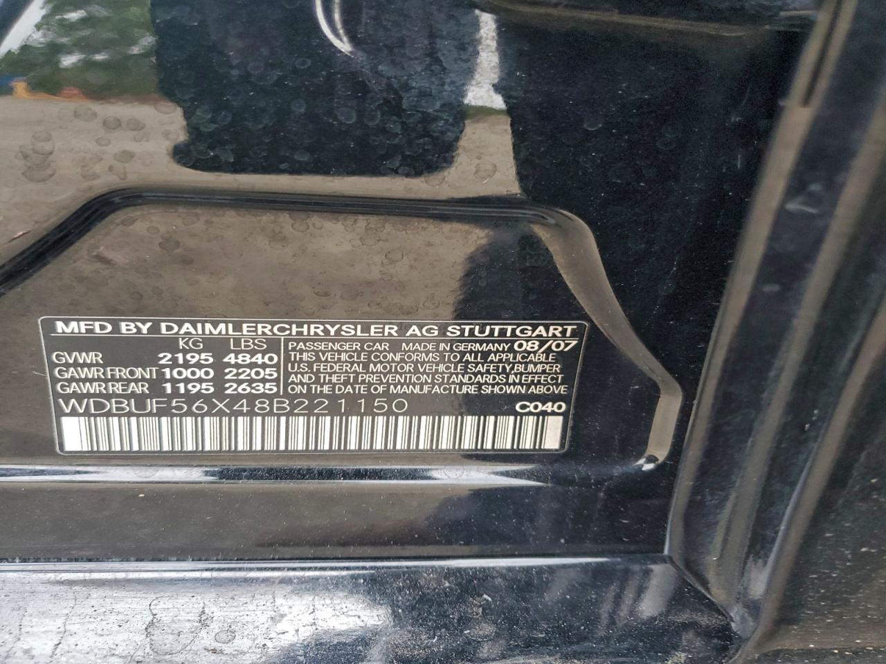 2008 MERCEDES-BENZ E-Class
