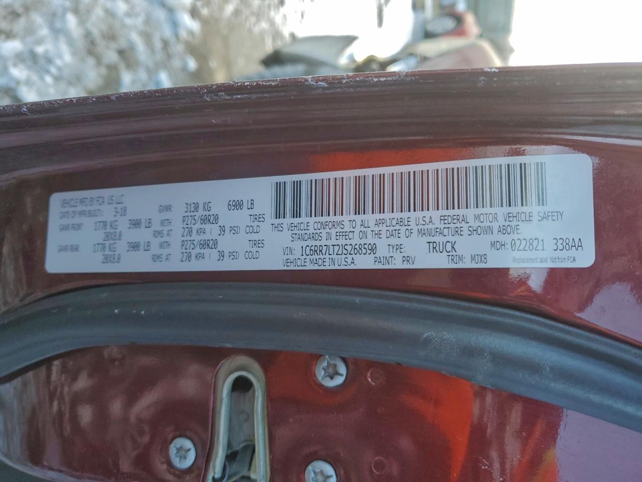 2018 RAM 1500