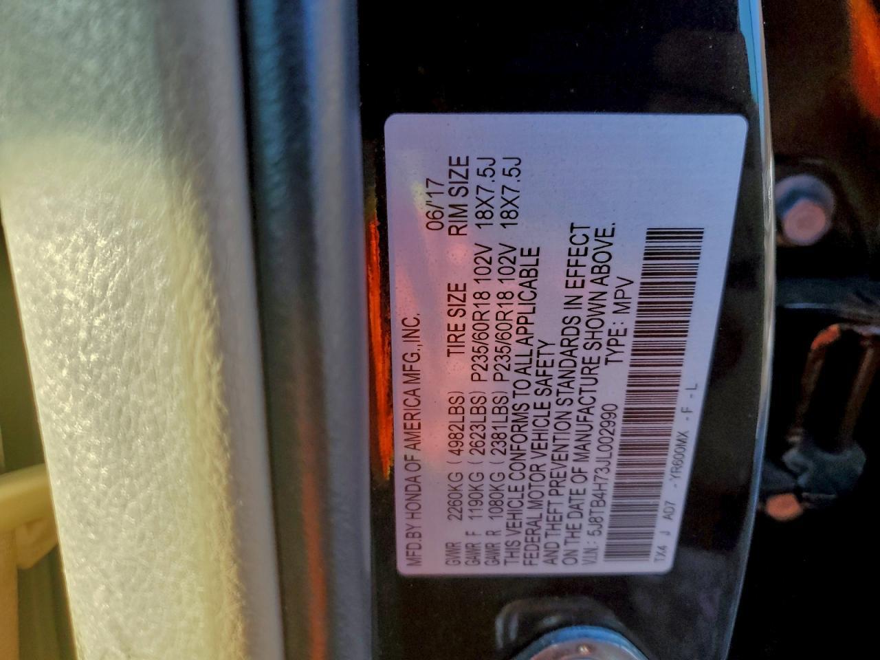 2018 ACURA RDX