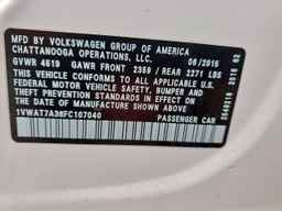 2015 VOLKSWAGEN Passat