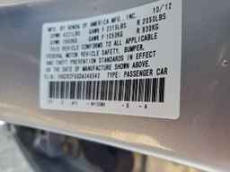 2013 HONDA ACCORD