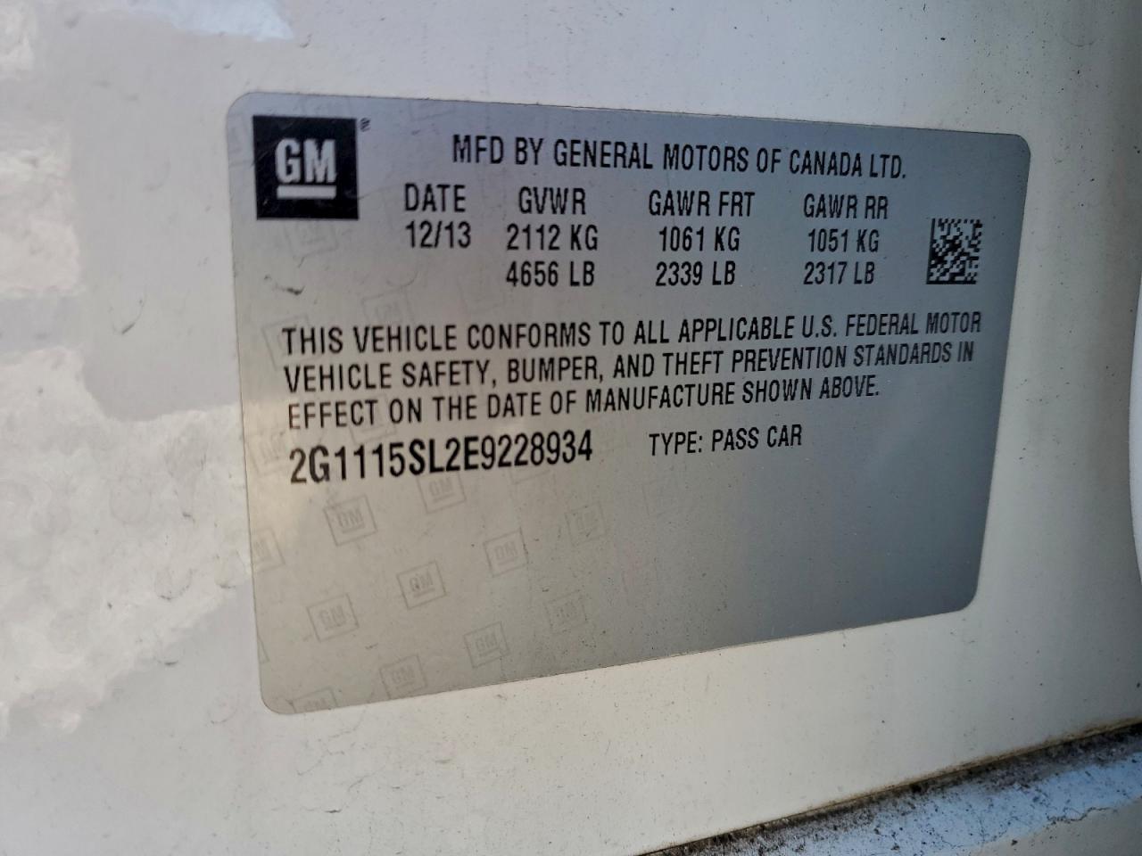 2014 CHEVROLET IMPALA