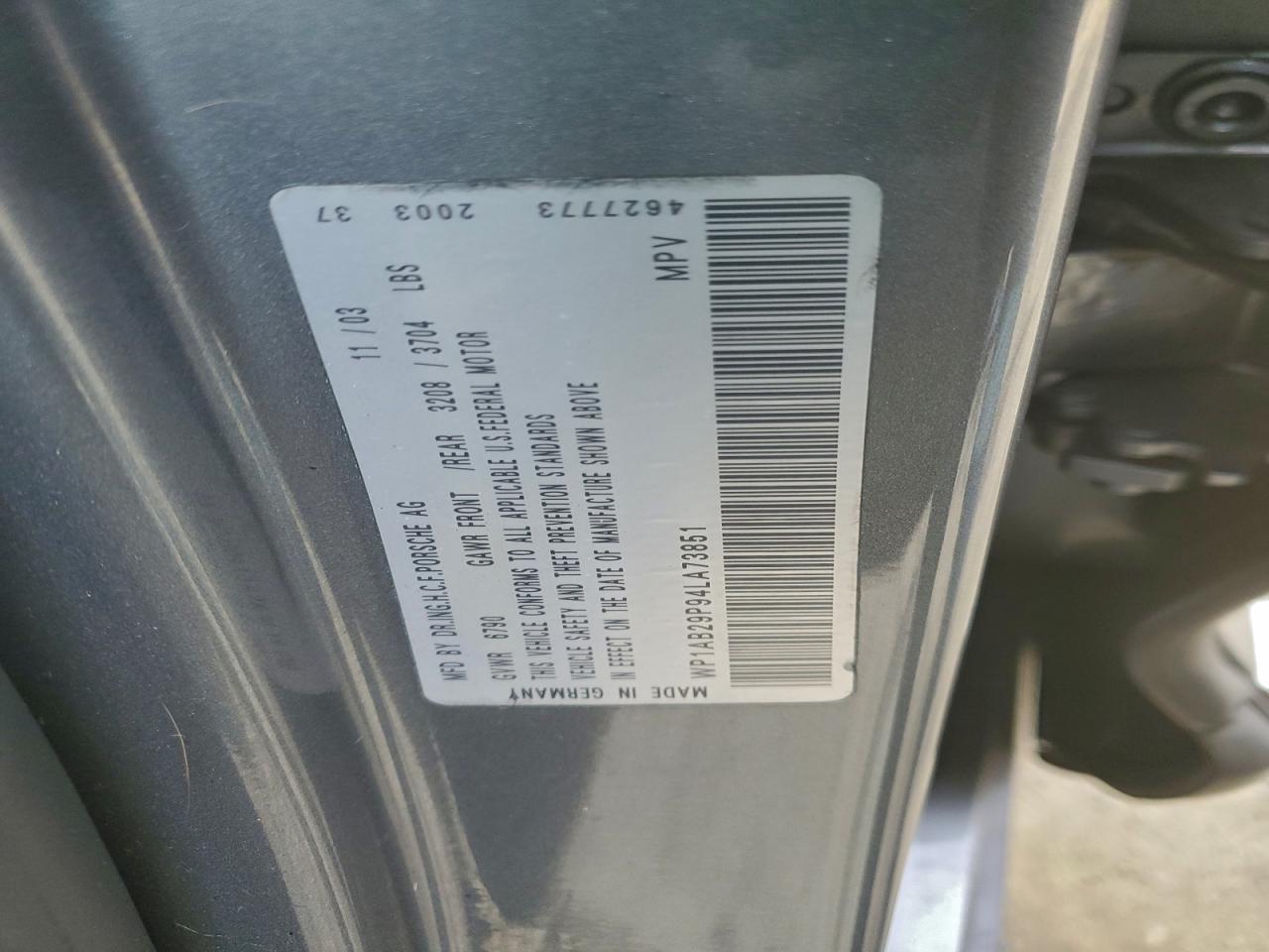 2004 PORSCHE CAYENNE