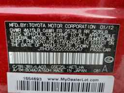 2012 LEXUS IS 250