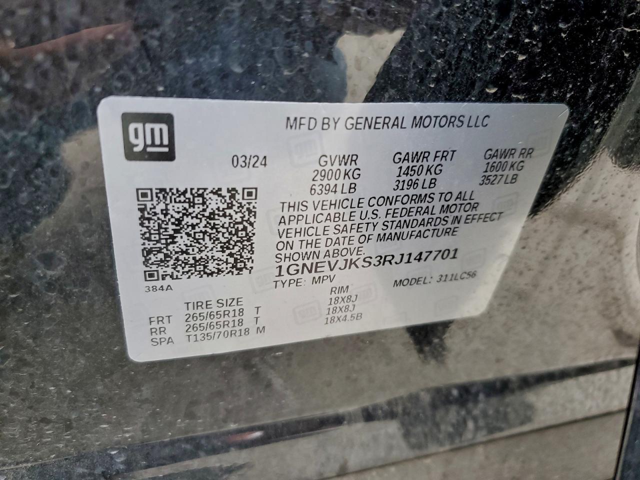 2024 CHEVROLET TRAVERSE
