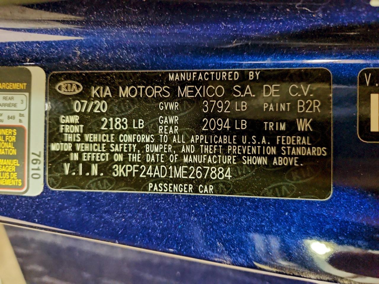2021 KIA FORTE