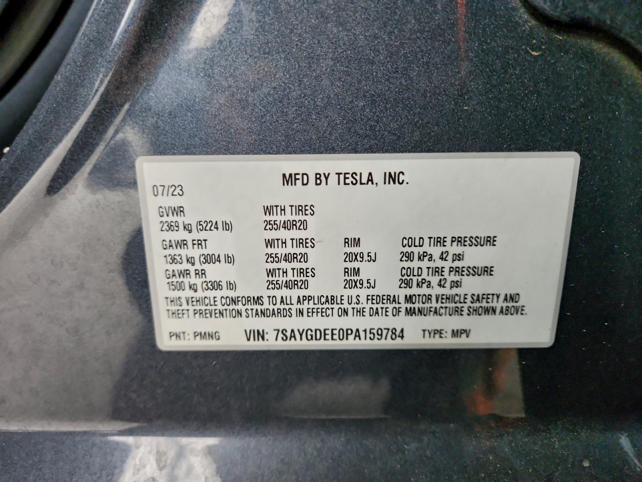2023 TESLA MODEL Y