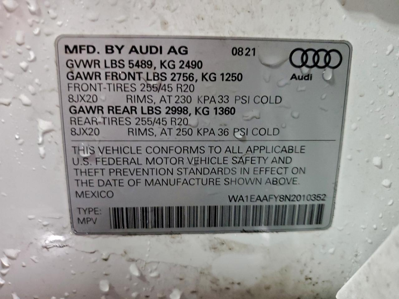 2022 AUDI Q5