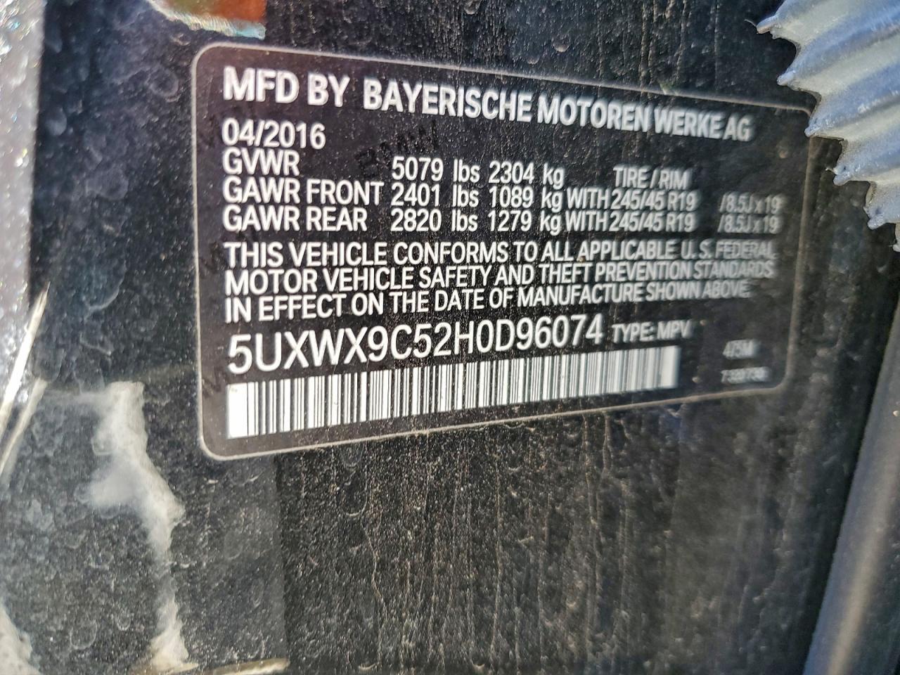 2017 BMW X3