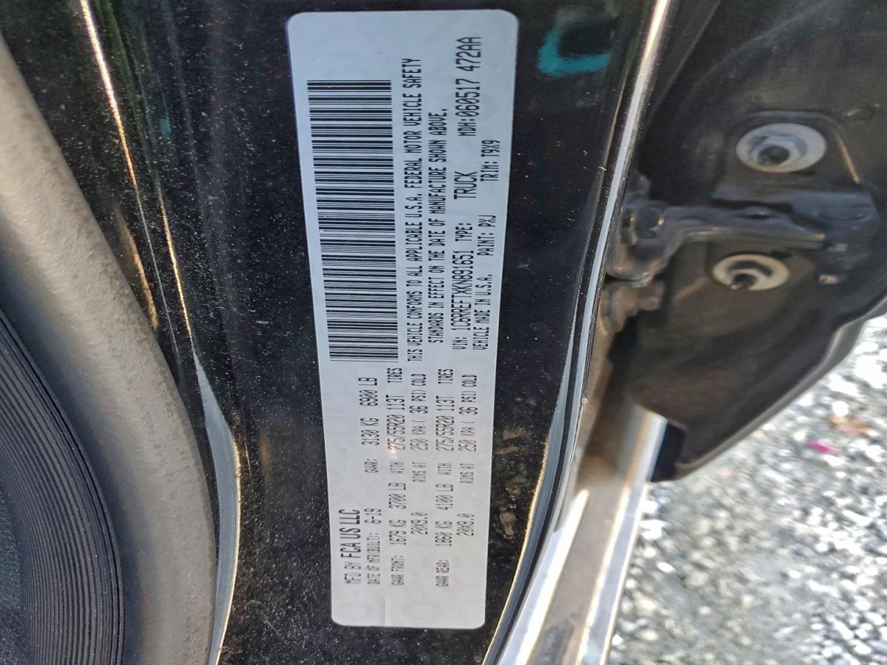 2019 RAM 1500