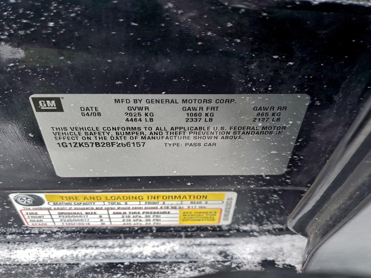 2008 CHEVROLET MALIBU