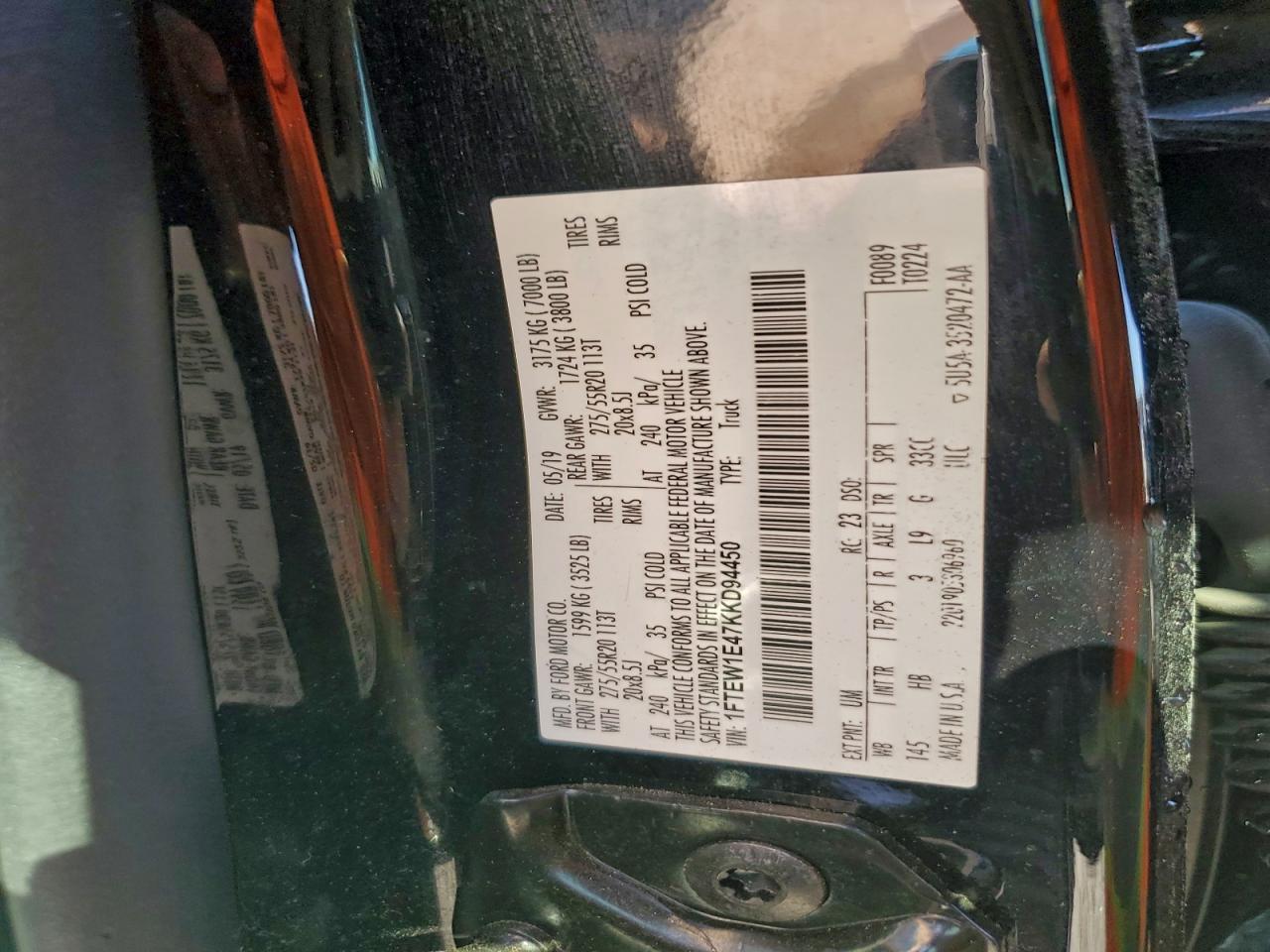 2019 FORD F-150