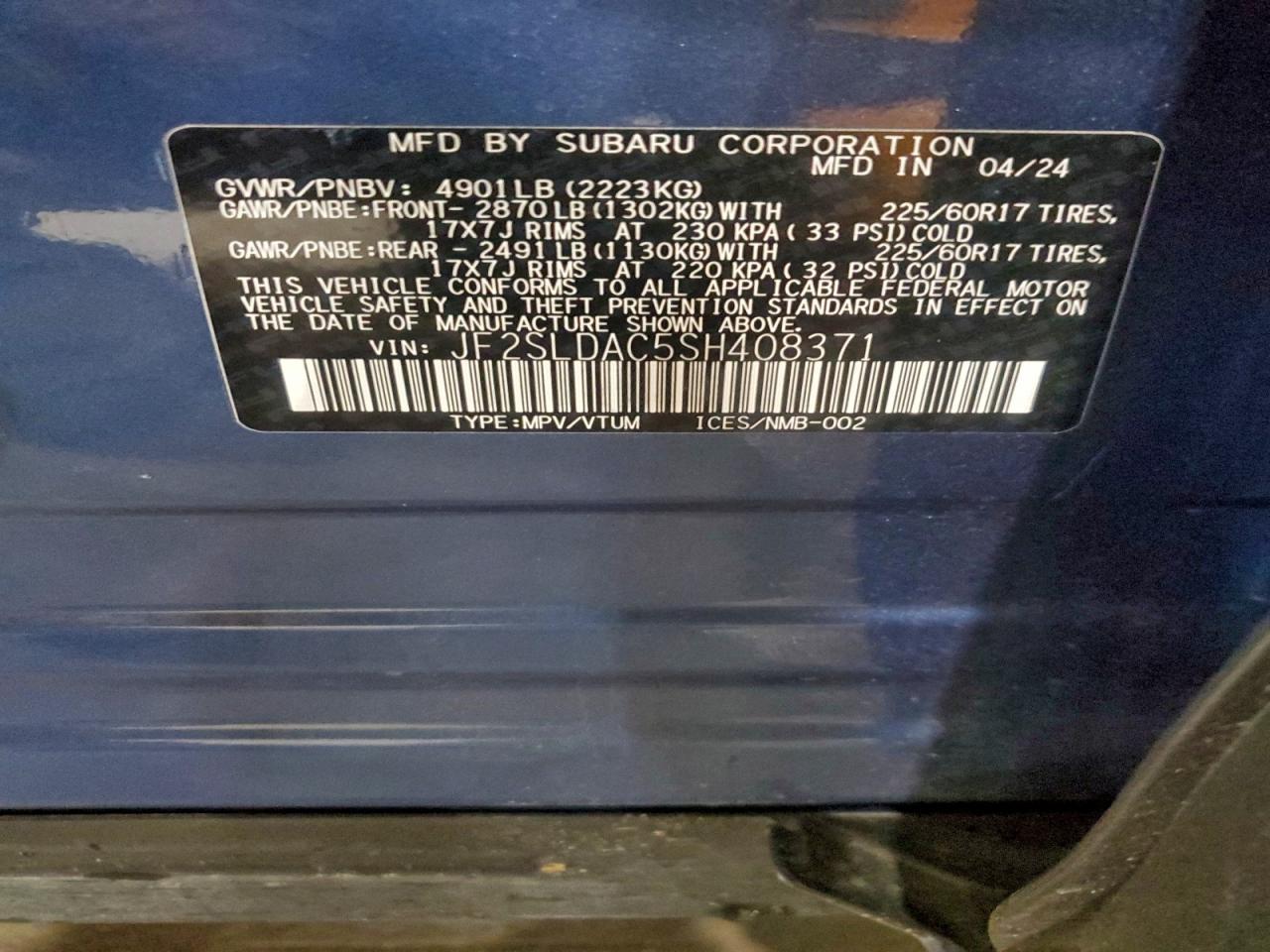 2025 SUBARU FORESTER