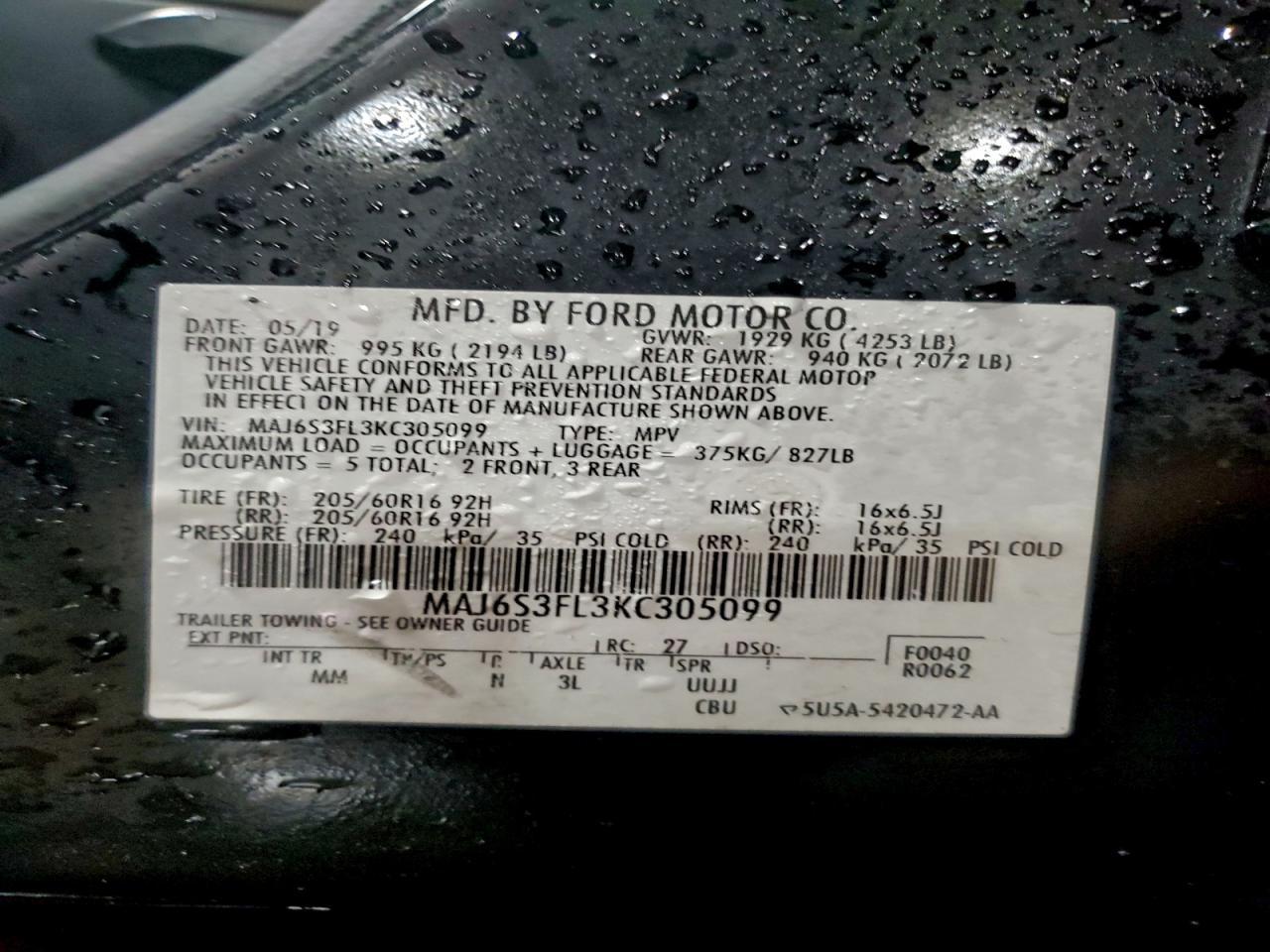 2019 FORD EcoSport