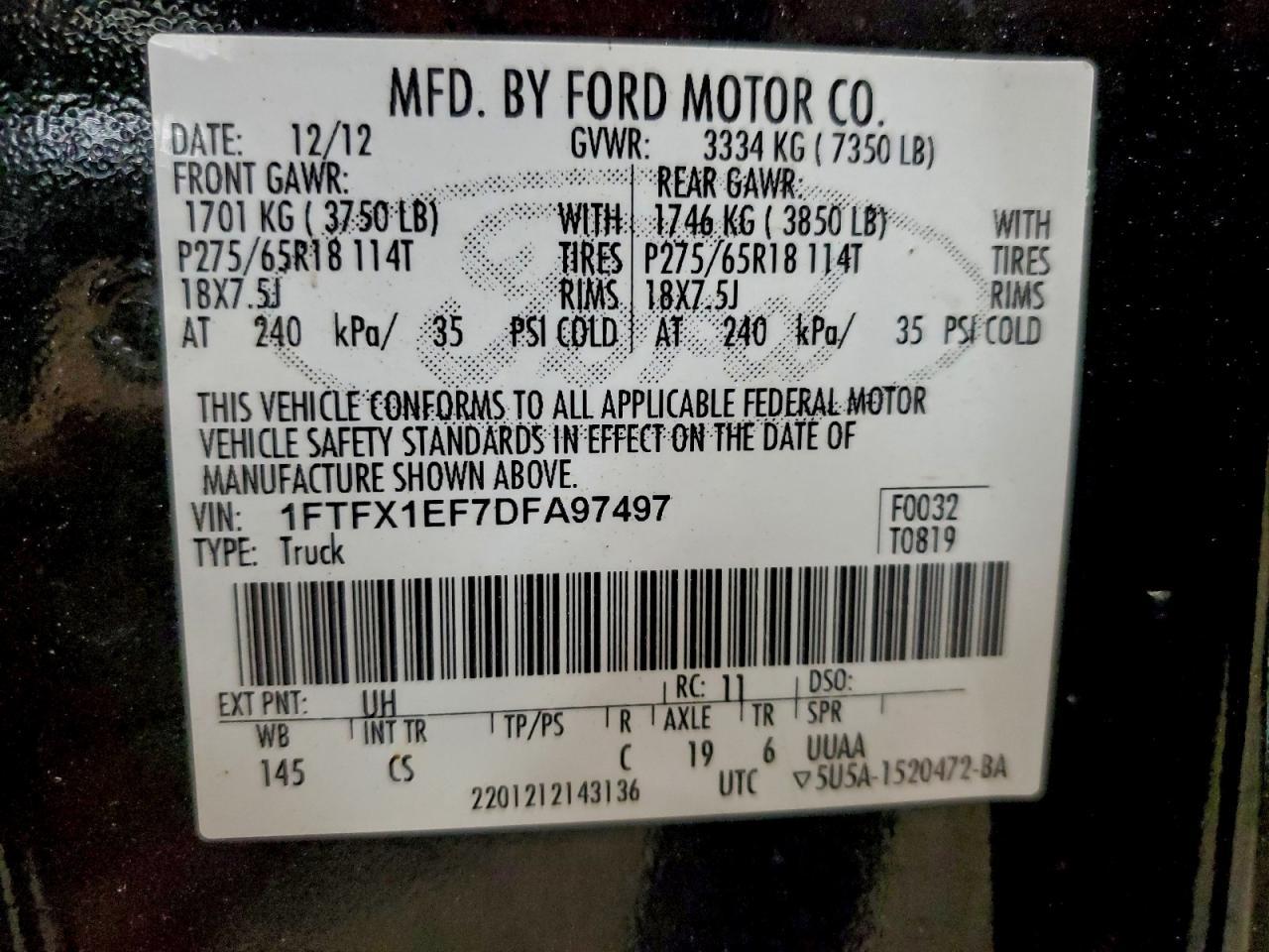 2013 FORD F-150