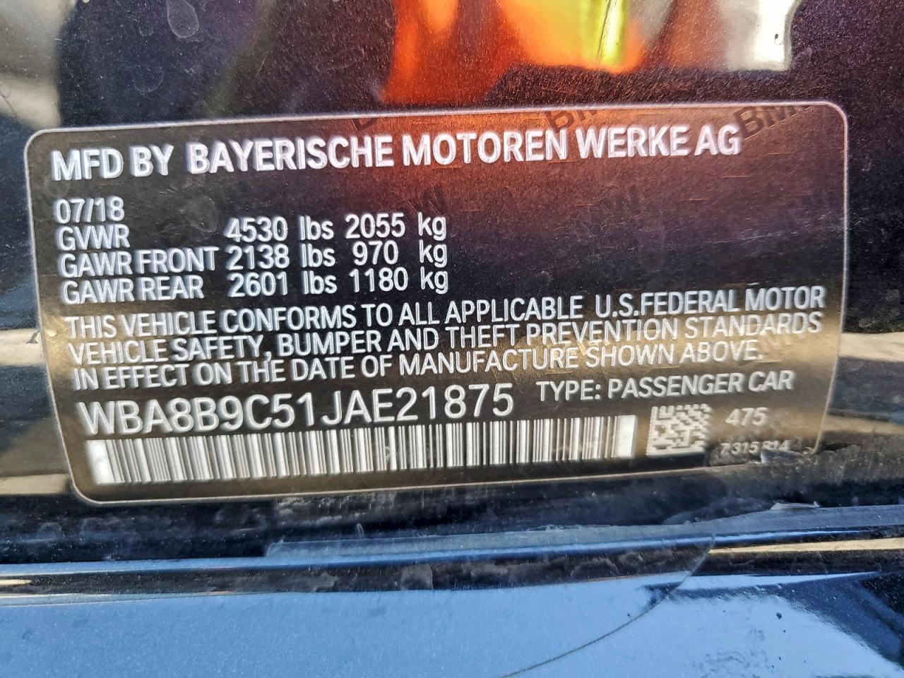 2018 BMW 3 SERIES