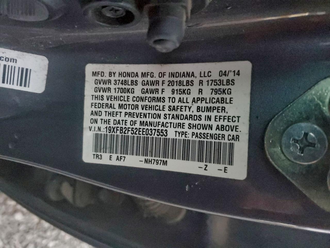 2014 HONDA CIVIC