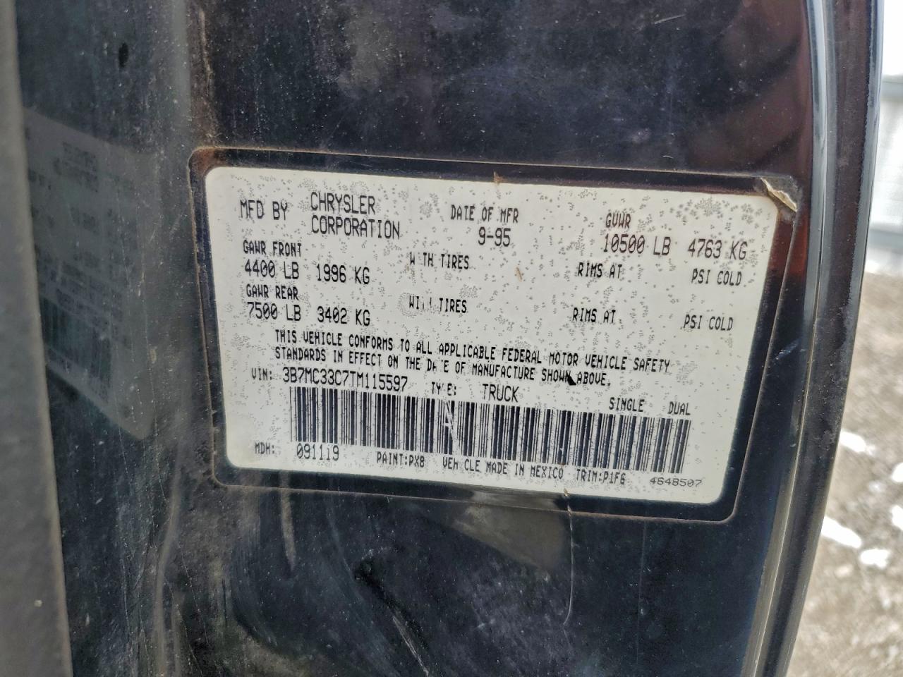 1996 DODGE Ram 3500