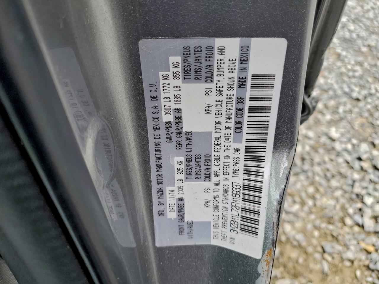 2015 MAZDA 3