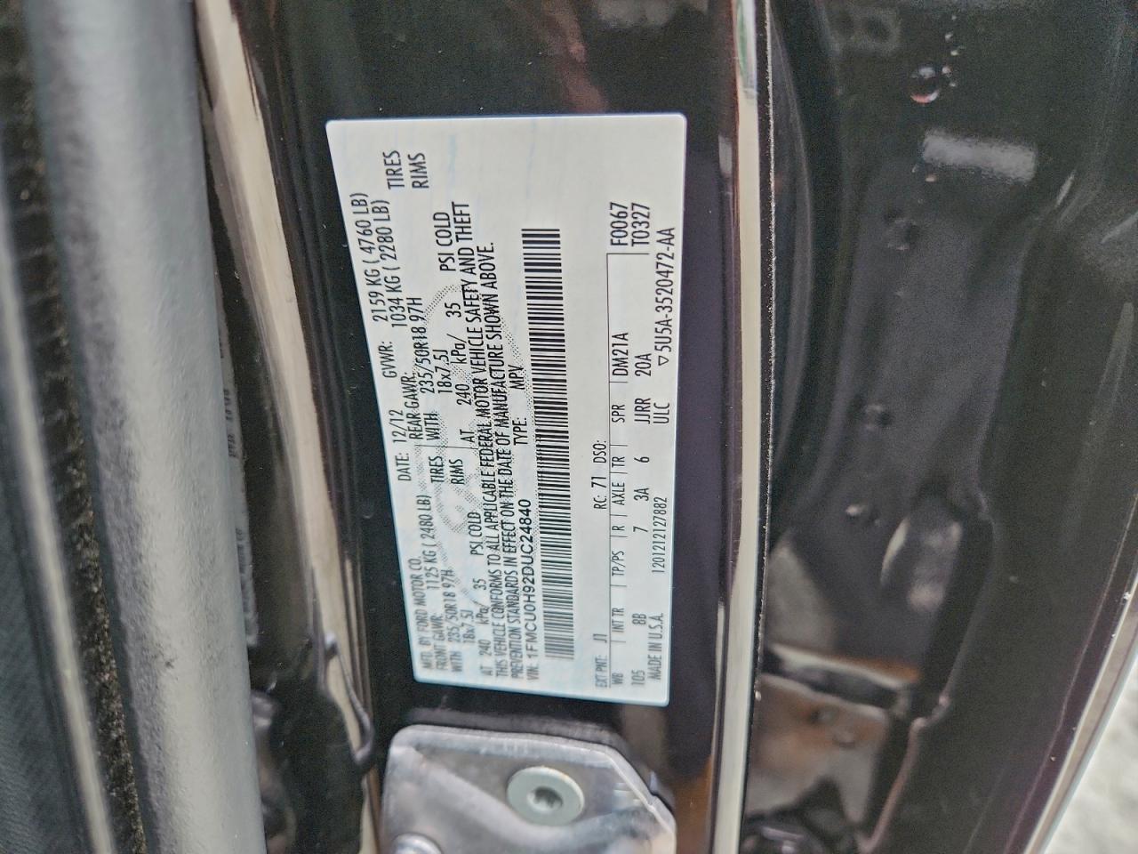 2013 FORD ESCAPE
