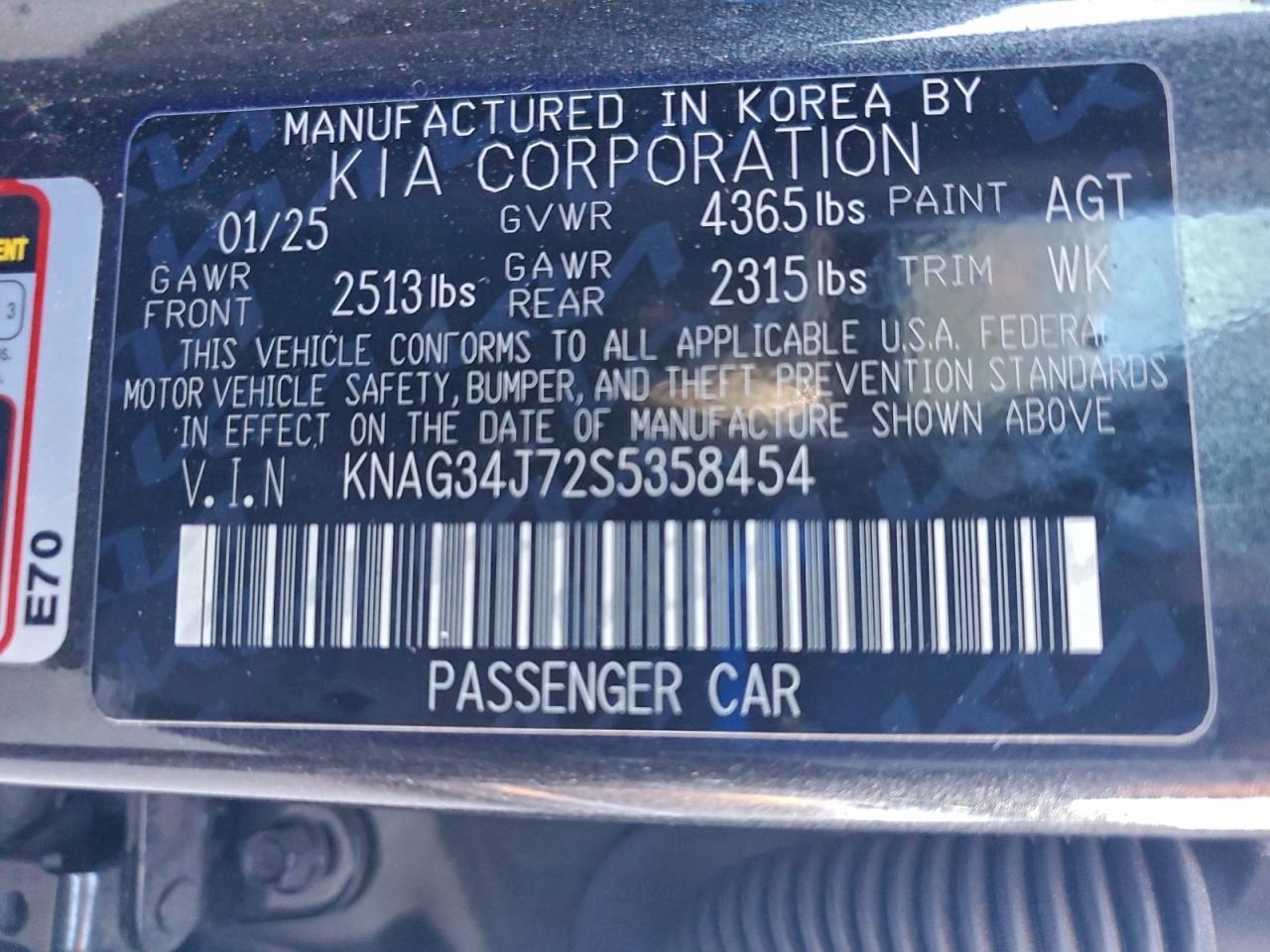 2025 KIA K5