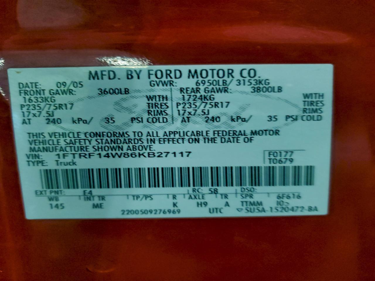 2006 FORD F-150