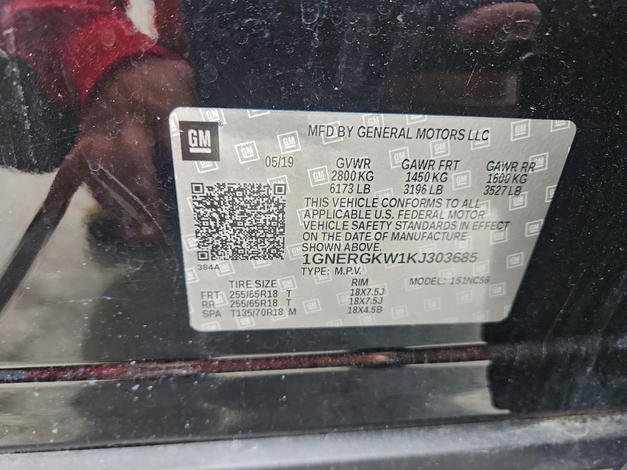 2019 CHEVROLET TRAVERSE