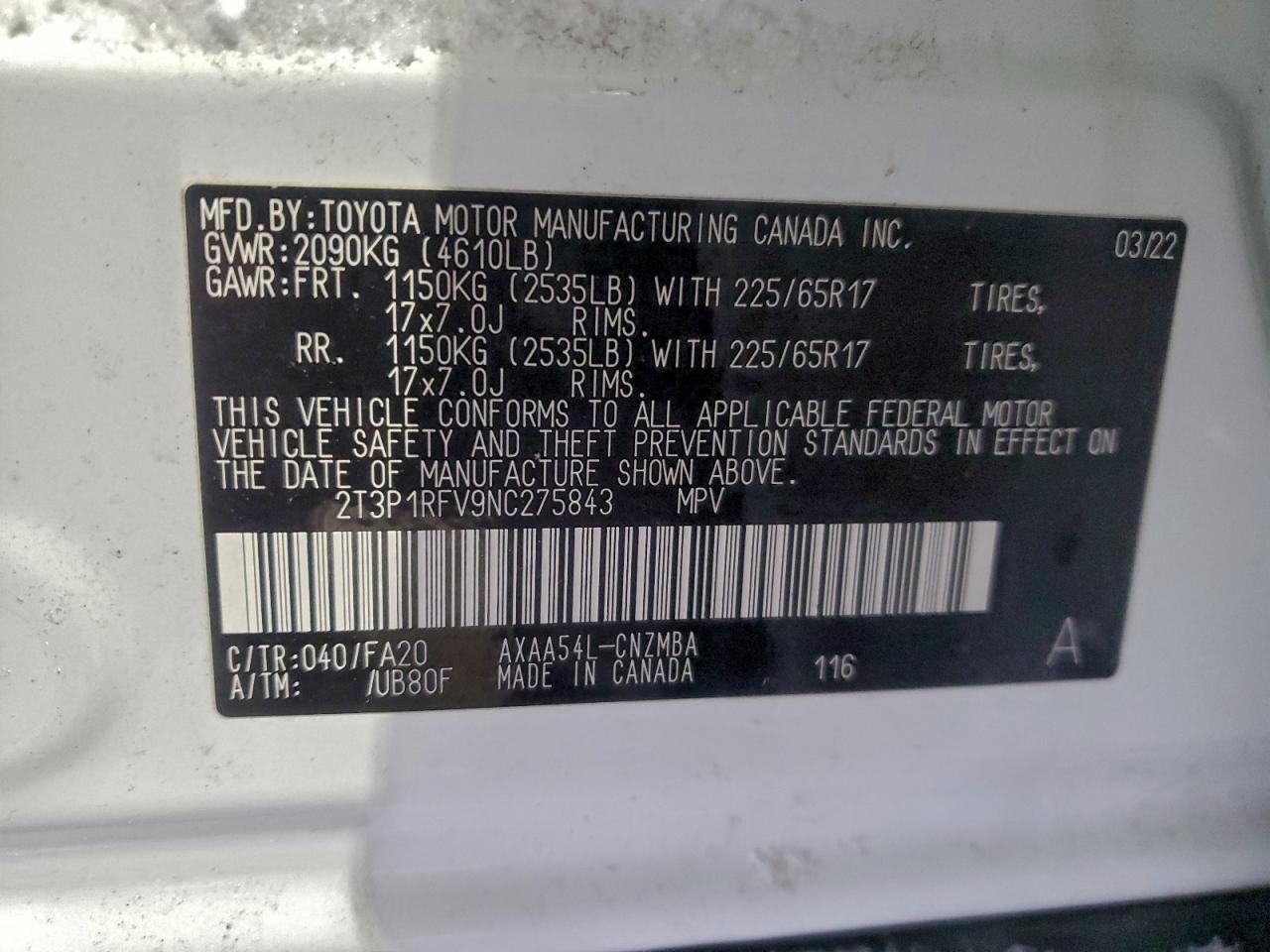 2022 TOYOTA RAV4