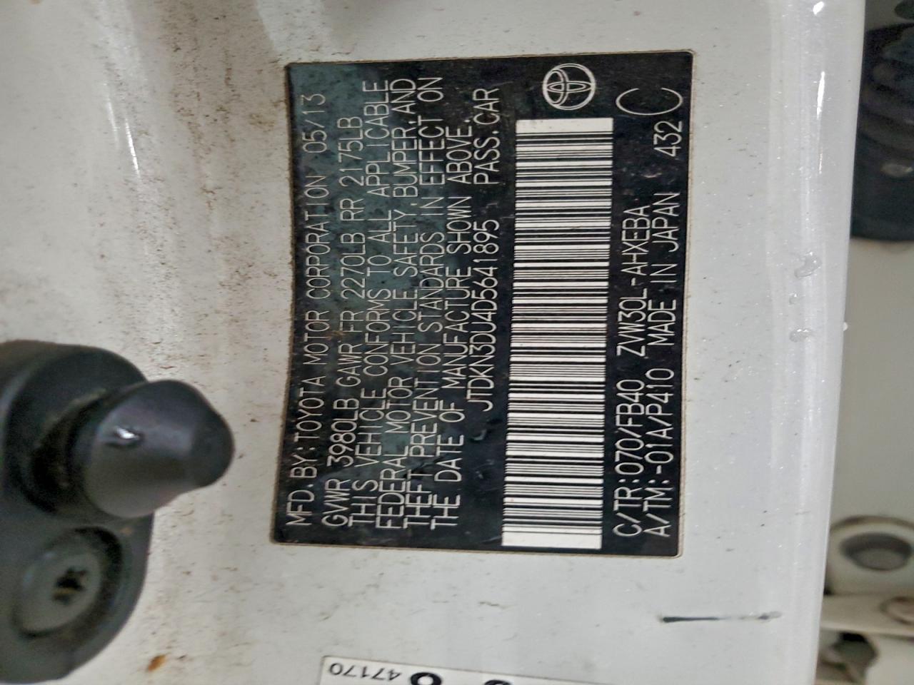 2013 TOYOTA PRIUS