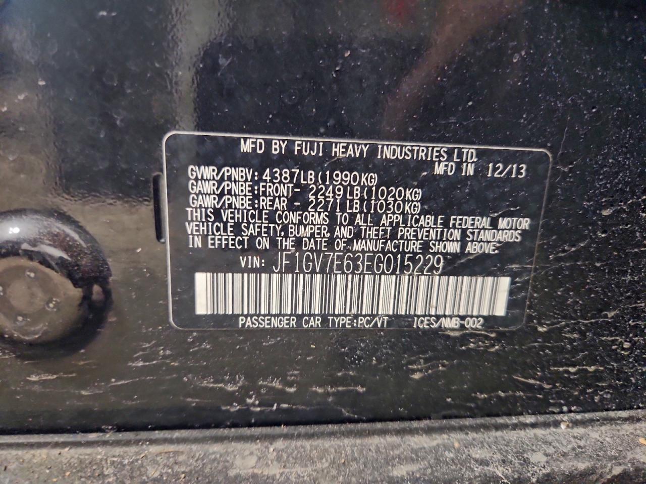 2014 SUBARU IMPREZA