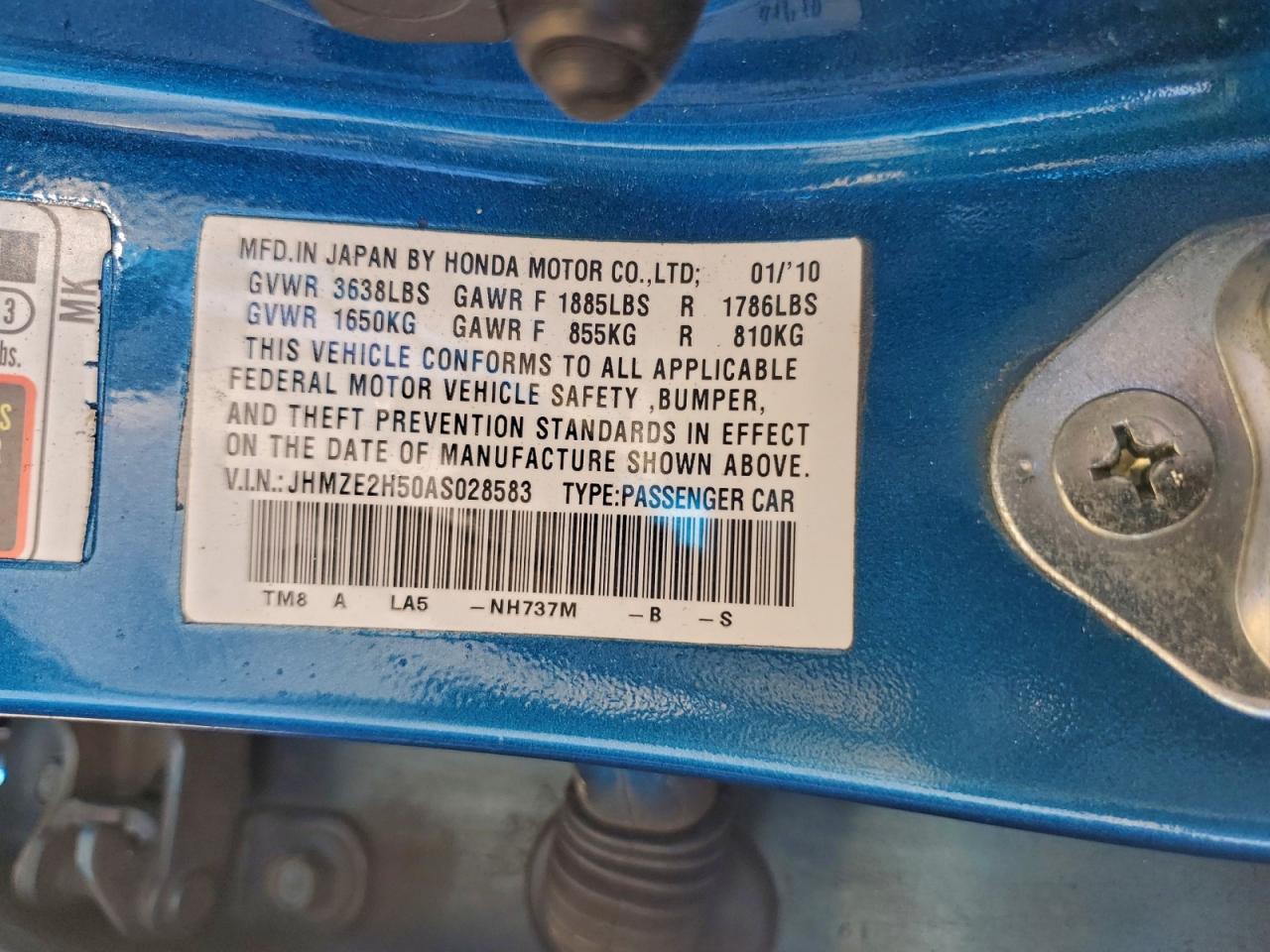 2010 HONDA Insight