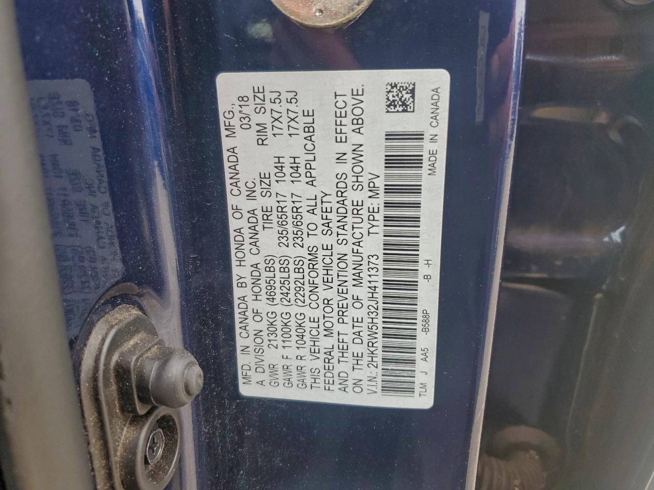 2018 HONDA CR-V