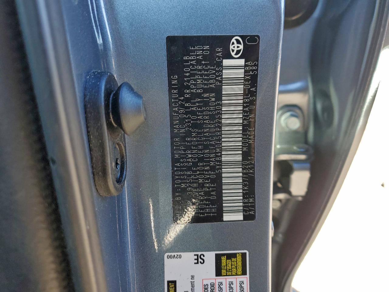 2024 TOYOTA COROLLA